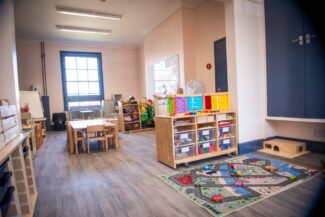 The interior of the Little Lodgers pre-school room at Little Lodge Nursery in Leamington Spa