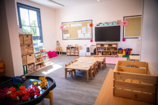 The interior of the Little Learners tweenie room at Little Lodge Nursery in Leamington Spa